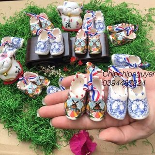Giày gốm sứ mini trang trí
