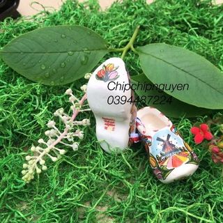Giày gốm sứ mini trang trí