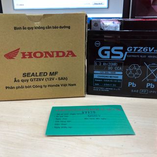 Bình Ắcquy GTZ5S 12v -35Ah Cho Xe Máy