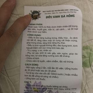 Điều kinh bà hồng