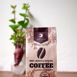 500g Cà phê rang mộc nguyên chất robusta - arabica cầu đất