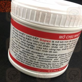 Mỡ bò chịu nhiệt kháng nước cao cấp đóng hộp Sopex trắng 400 gram-