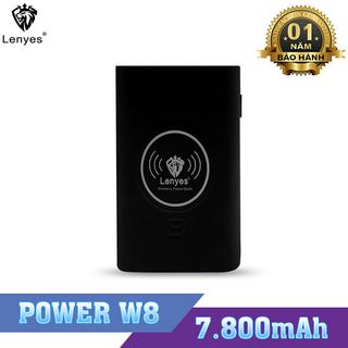 Sạc Dự Phòng Lenyes W8 Cao Cấp Lenyes W8-7800 MAh - W8