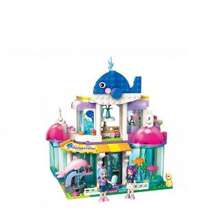 Bộ đồ chơi xếp hình lego QMAN - 2012 Hồ cá voi xanh
