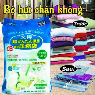 Bộ 8 túi hút chân không kèm bơm giá rẻ