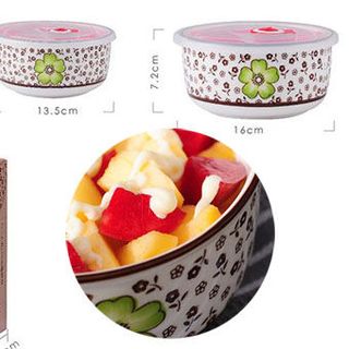 3 bát sứ có nắp hút chân không Nhật cao cấp