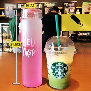 Bình nước thủy tinh Hello Master 480ml