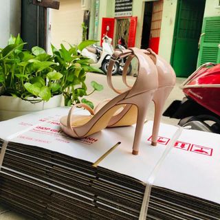 SANDAL NUDE MẢNH BÓNG 11P
