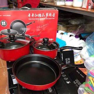 Bộ nồi 3 chiếc 2 vung dùng cho bếp từ