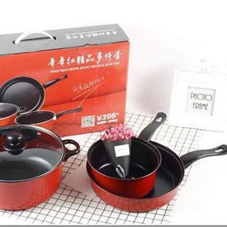 Bộ nồi 3 chiếc 2 vung dùng cho bếp từ