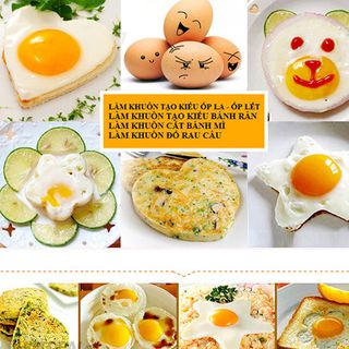 Bộ 4 khuôn chiên trứng làm bánh tạo hình