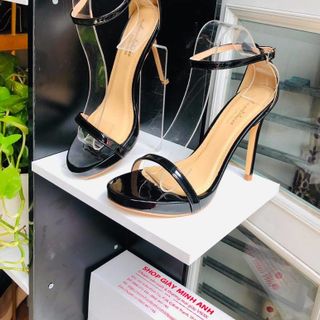 SANDAL ĐEN MẢNH BÓNG 11P