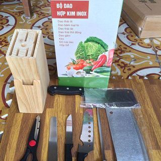 Bộ dao kéo hợp kim inox 7 món