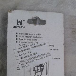 Ổ khóa bằng đồng than 20mm