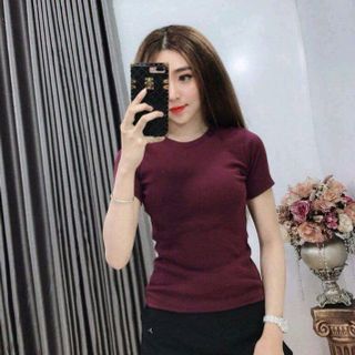 áo tay ngắn thun gân