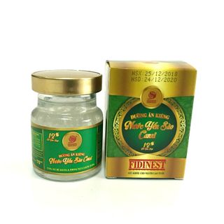 Nước yến sào FidiNest canxi ăn kiêng lọ - Thùng 72 lọ