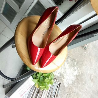 GIÀY CAO GÓT ĐỎ BÓNG 11P