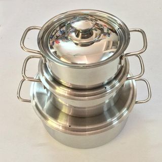 Bộ 3 nồi inox Sharp cho bếp từ