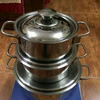 Bộ 3 nồi inox Sharp cho bếp từ
