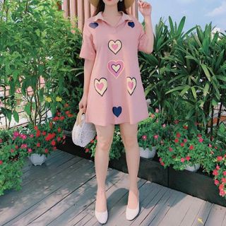 ĐẦM THUN XÒE CỔ BẺ