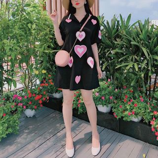 ĐẦM THUN XÒE CỔ BẺ