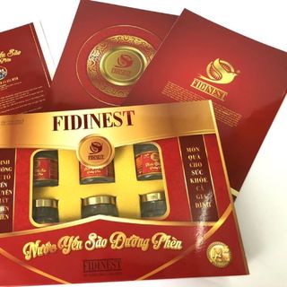 Nước yến sào FidiNest đường phèn - Thùng 6 hộp quà