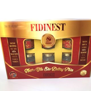 Nước yến sào FidiNest đường phèn - Thùng 6 hộp quà