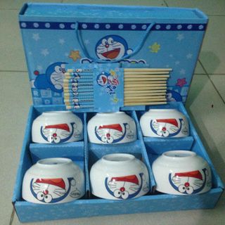 BỘ BÁT ĐŨA NHẬT HỌA TIẾT DOREMON ĐỘC ĐÁO