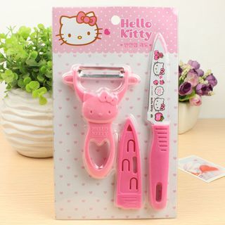 Bộ dao gọt hello kity 3 món