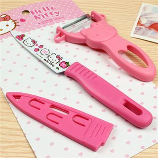 Bộ dao gọt hello kity 3 món
