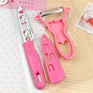 Bộ dao gọt hello kity 3 món