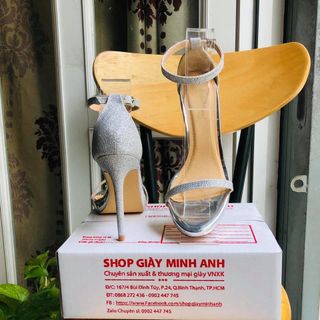 SANDAL DÂY MẢNH KIM TUYẾN BẠC 11P