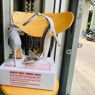 SANDAL DÂY MẢNH KIM TUYẾN BẠC 11P
