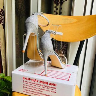 SANDAL DÂY MẢNH KIM TUYẾN BẠC 11P