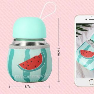 Bình thủy tinh giữ nhiệt 320ml đáng yêu