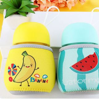 Bình thủy tinh giữ nhiệt 320ml đáng yêu