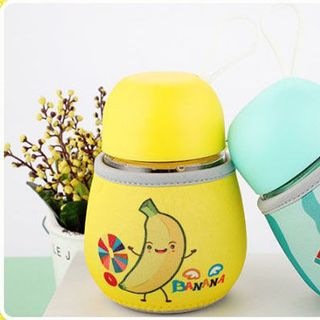 Bình thủy tinh giữ nhiệt 320ml đáng yêu
