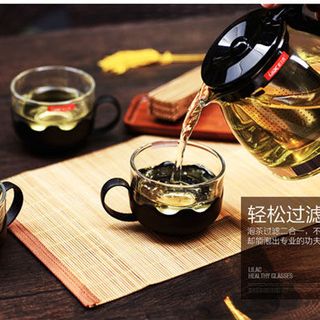 BỘ ẤM PHA TRÀ THỦY TINH CÓ LƯỚI LỌC CAO CẤP SANG TRỌNG