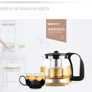 BỘ ẤM PHA TRÀ THỦY TINH CÓ LƯỚI LỌC CAO CẤP SANG TRỌNG