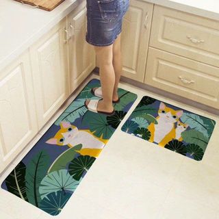 Bộ 2 thảm trải sàn nhà bếp 3D đẹp
