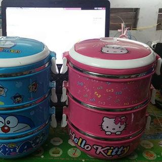 Cặp lồng giữ nhiệt 3 tầng Doremon – Kity