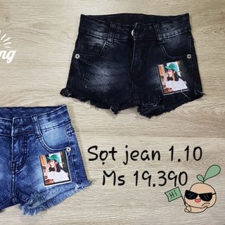 short jean bé gái dòng hàng cao cấp may wash rách đóng nút in cao cấp rất đẹp vải jean co giãn mạnh có 2 màu đậm nhạt size nhí 1-10 Hàng có sẵn Msmt giá sỉ