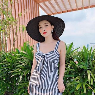 ĐẦM HAI DÂY SỌC BUỘC NƠ NGỰC