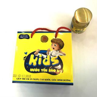 Nước yến sào FidiNest Kids xách hương dâu - Thùng 10 xách