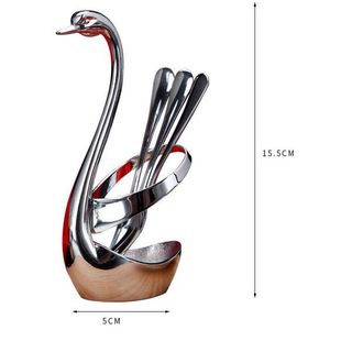 Bộ thìa dĩa và ống đựng Thiên Nga