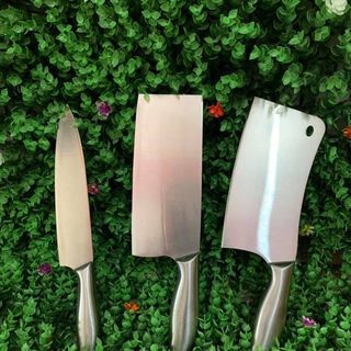 Bộ dao inox 3 món đúc nguyên khối