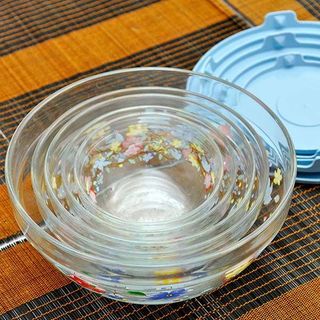 Bộ bát thủy tinh 5 chiếc Cooking Bowl có hoa văn