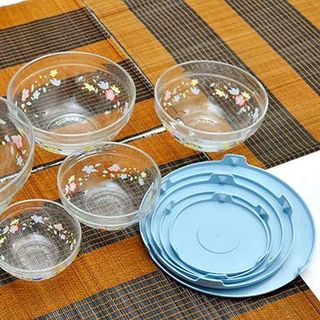 Bộ bát thủy tinh 5 chiếc Cooking Bowl có hoa văn