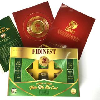 Nước yến sào FidiNest canxi ăn kiêng Thùng 6 hộp quà