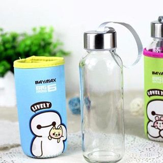 Bình thủy tinh giữ nhiệt Baymax dễ thương
